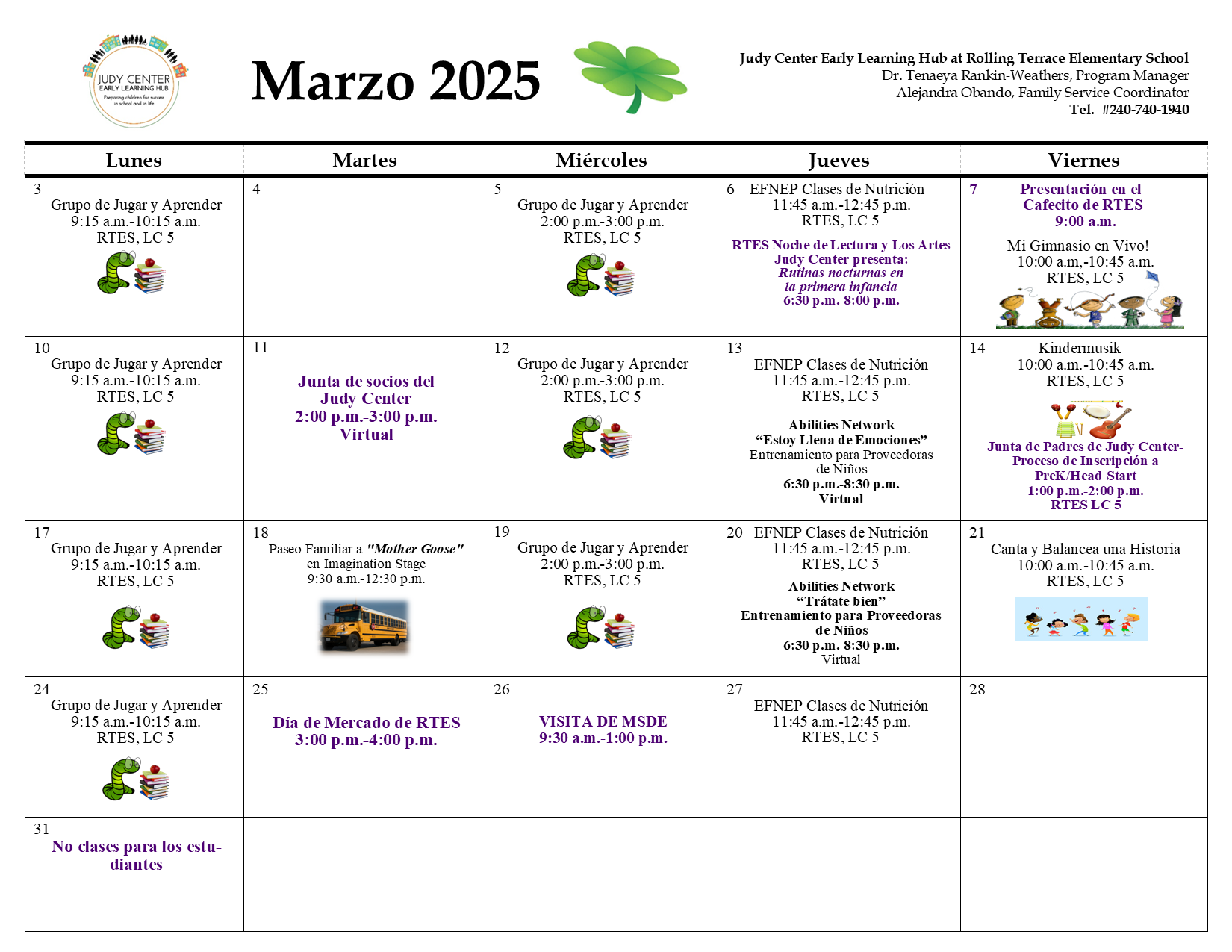 Marzo de 2025 Calendario-revised