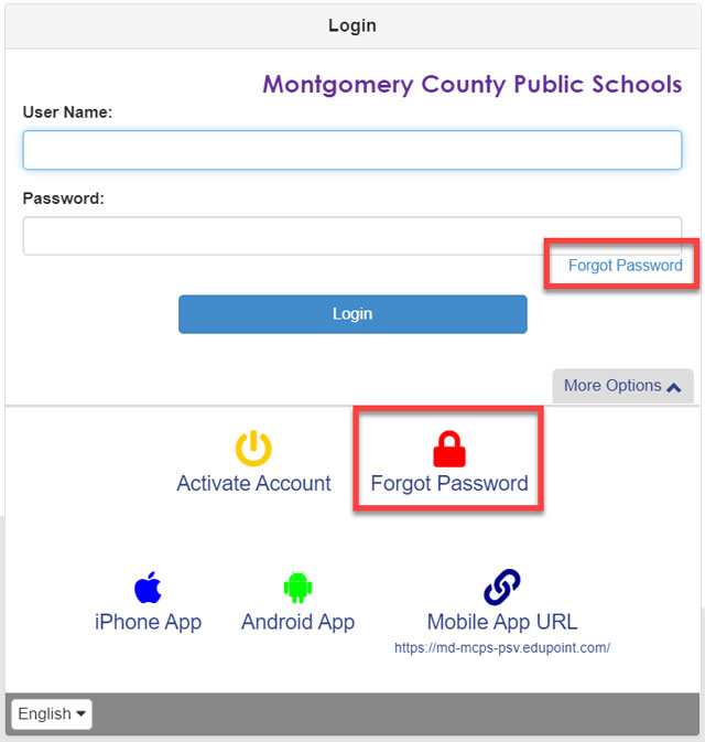 How do I change my ParentVUE password?